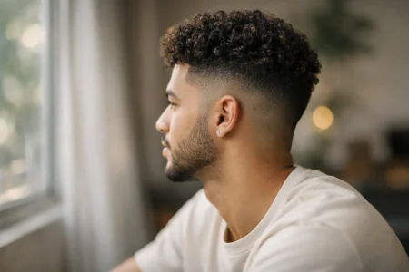 Dégradé pour cheveux bouclés homme : styles, conseils et inspiration